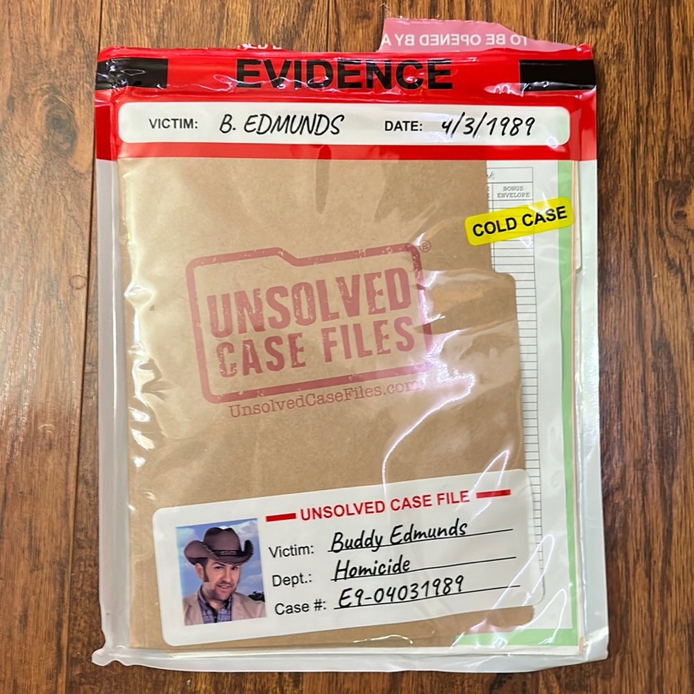 Unsolved Case Files BUDDY EDMUNDS.